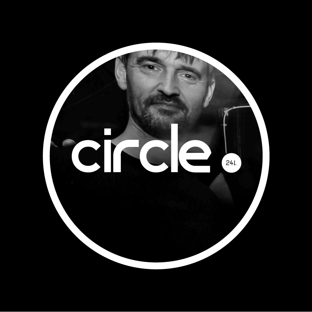 Black-and-white cover artwork featuring Brent Lawson inside a large white outlined circle, with the word “circle.” across the image and “241.” inside a small white dot.