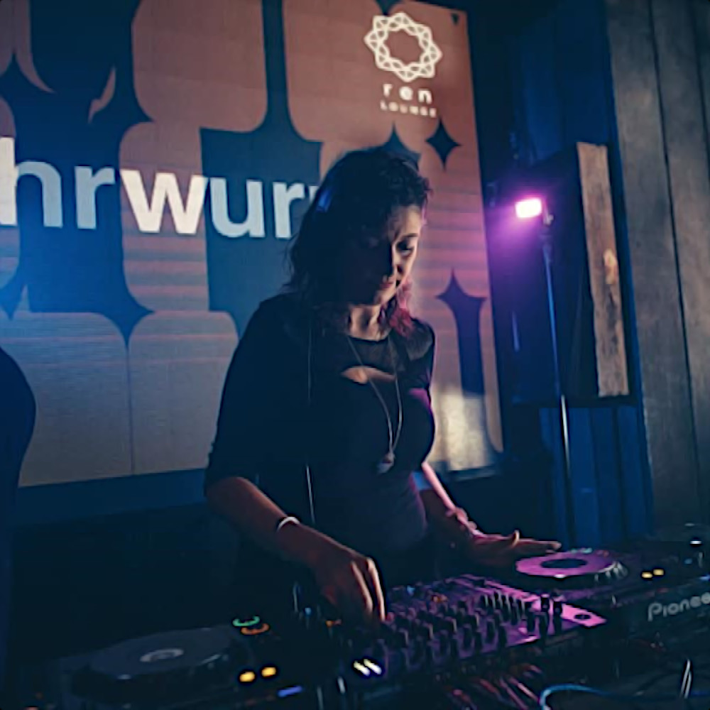 Romanian DJ and producer Biscuit performing at Kyo Kuala Lumpar, colour image.