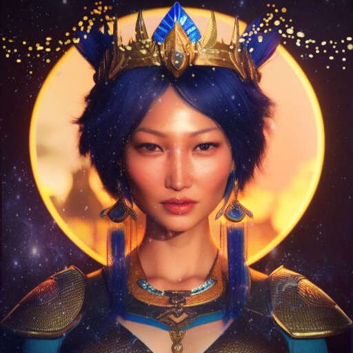 Chinese dJ and producer Jasmine Li in cartooned headshot, colour image.