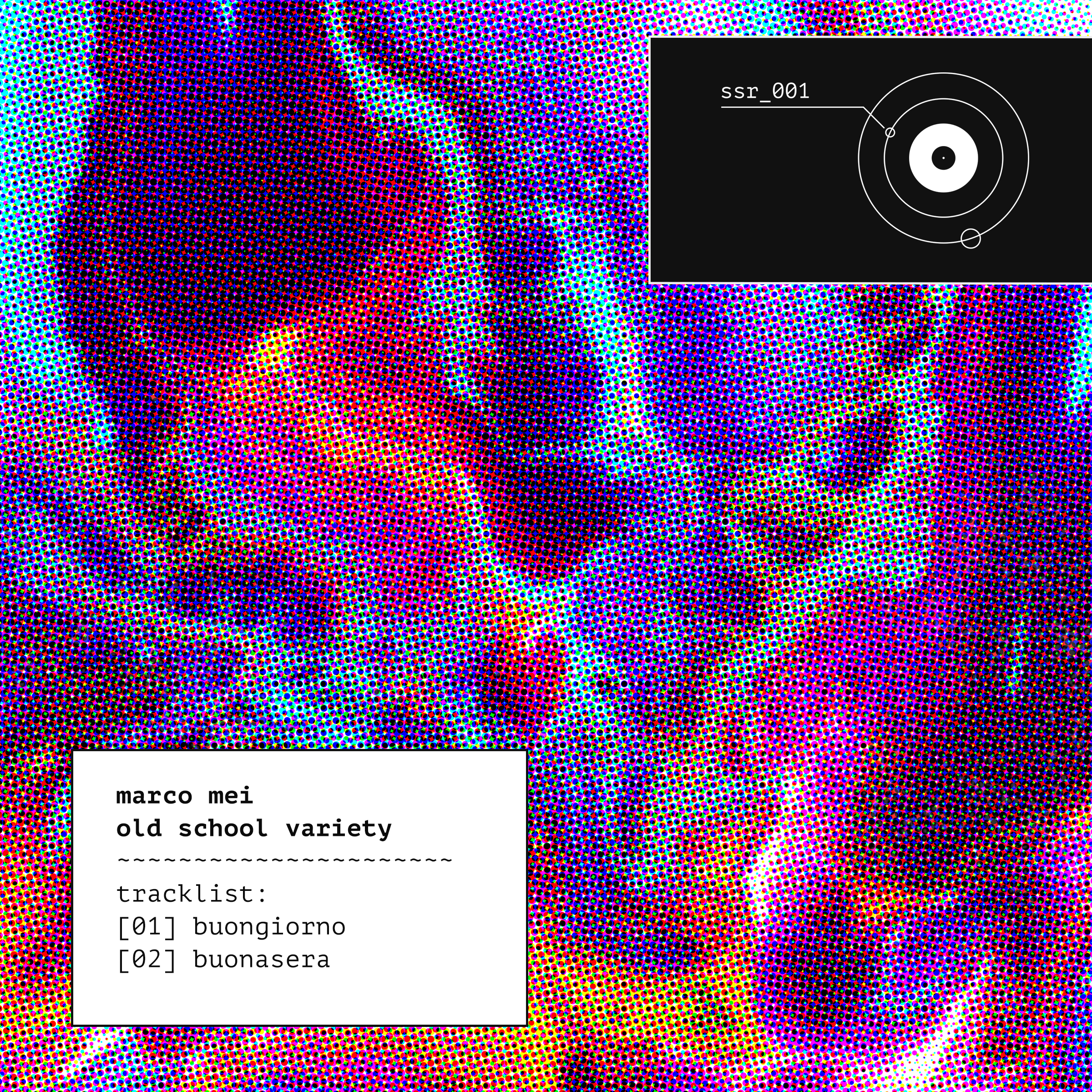 Marco Mei's Old School Variety E.P. cover, colour image.