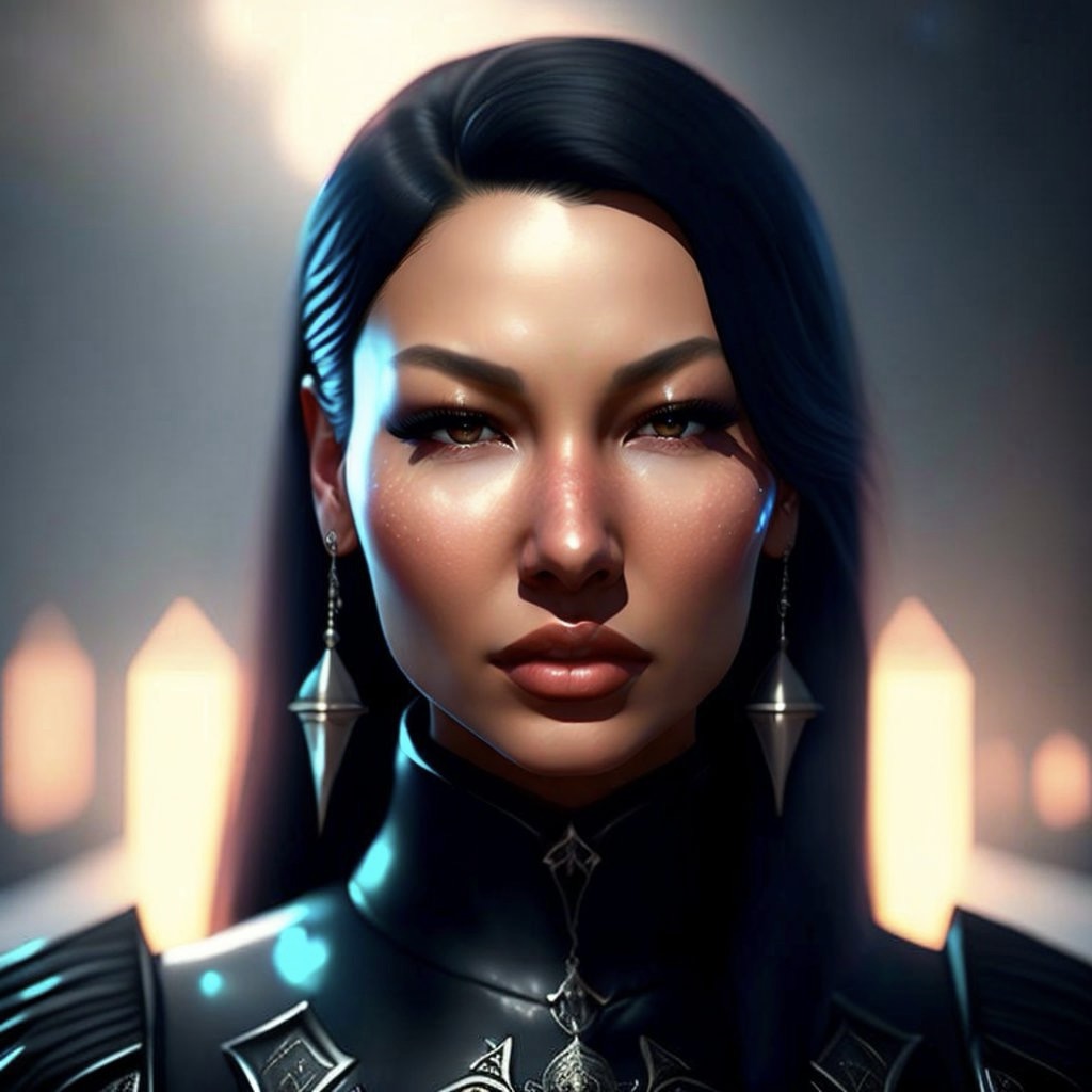 Chinese DJ and producer Jasmine Li in cartooned headshot, colour image.