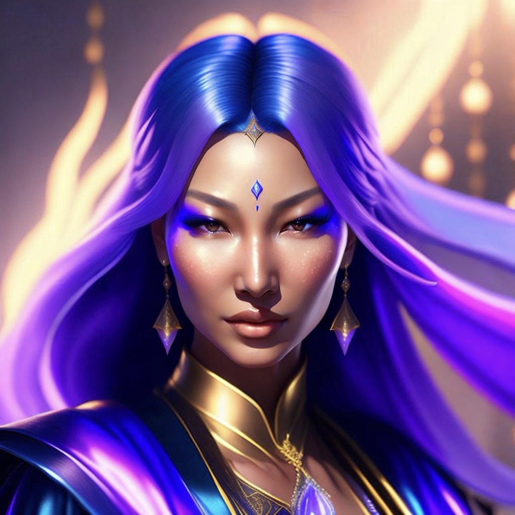 Chinese DJ and producer Jasmine Li in cartooned headshot, colour image.