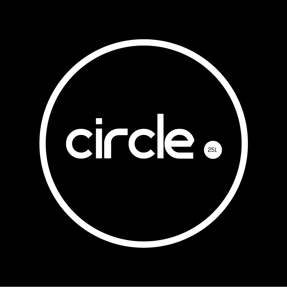 circle. Ibiza 251 Logo black and white