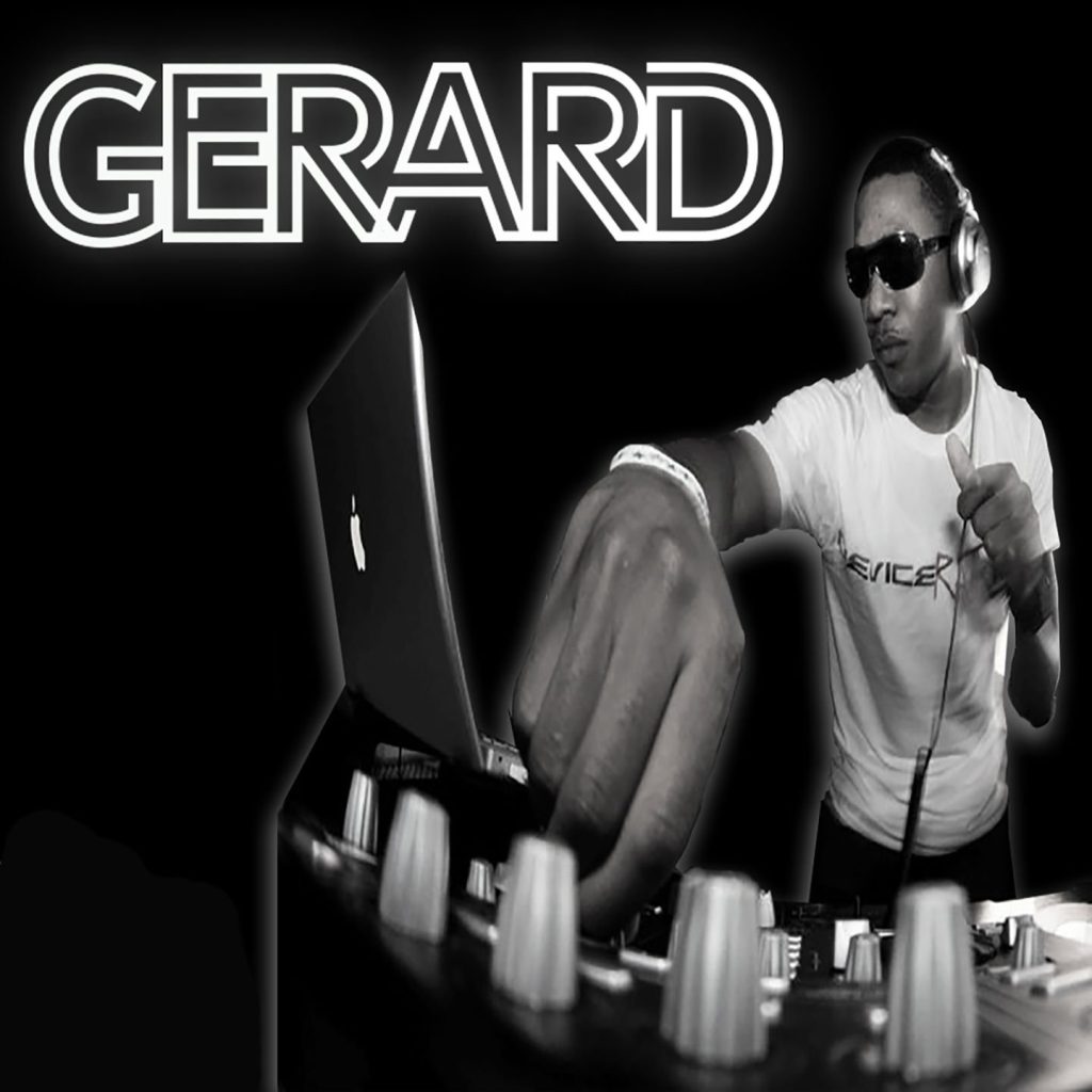 Gerard performing in the studio