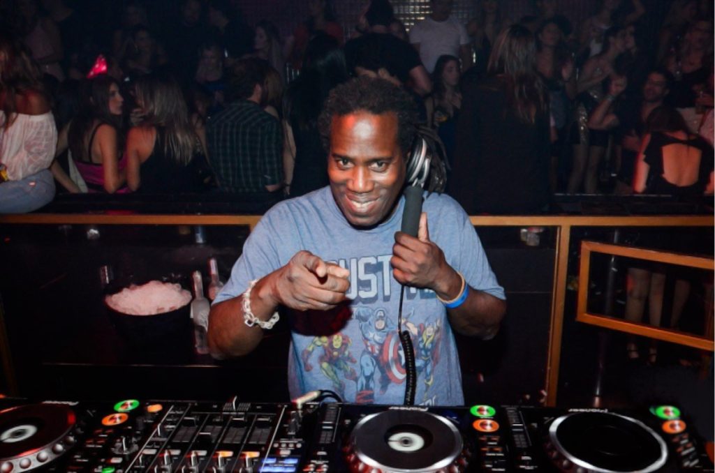 British DJ and producer Bert bevans at Bar Stars, colour image.