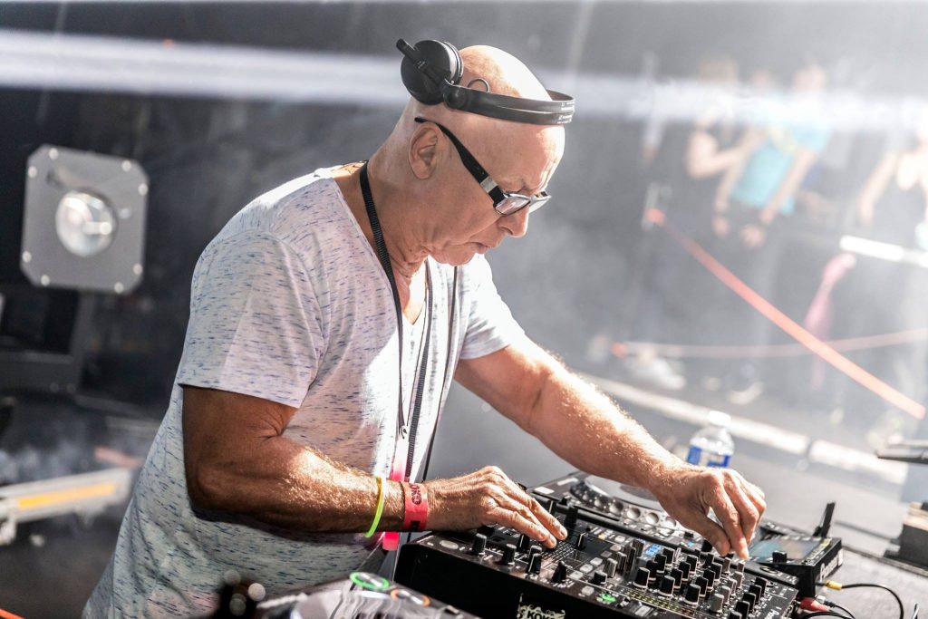 British DJ and producer Graham Gold performing at Peach at KOKO in London, United Kingdom, colour image.