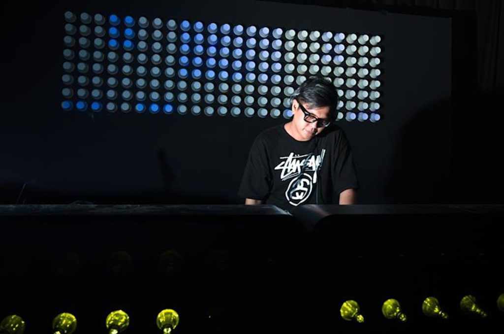 Malaysian DJ and producer Terence C performing at Future Sound, colour image.