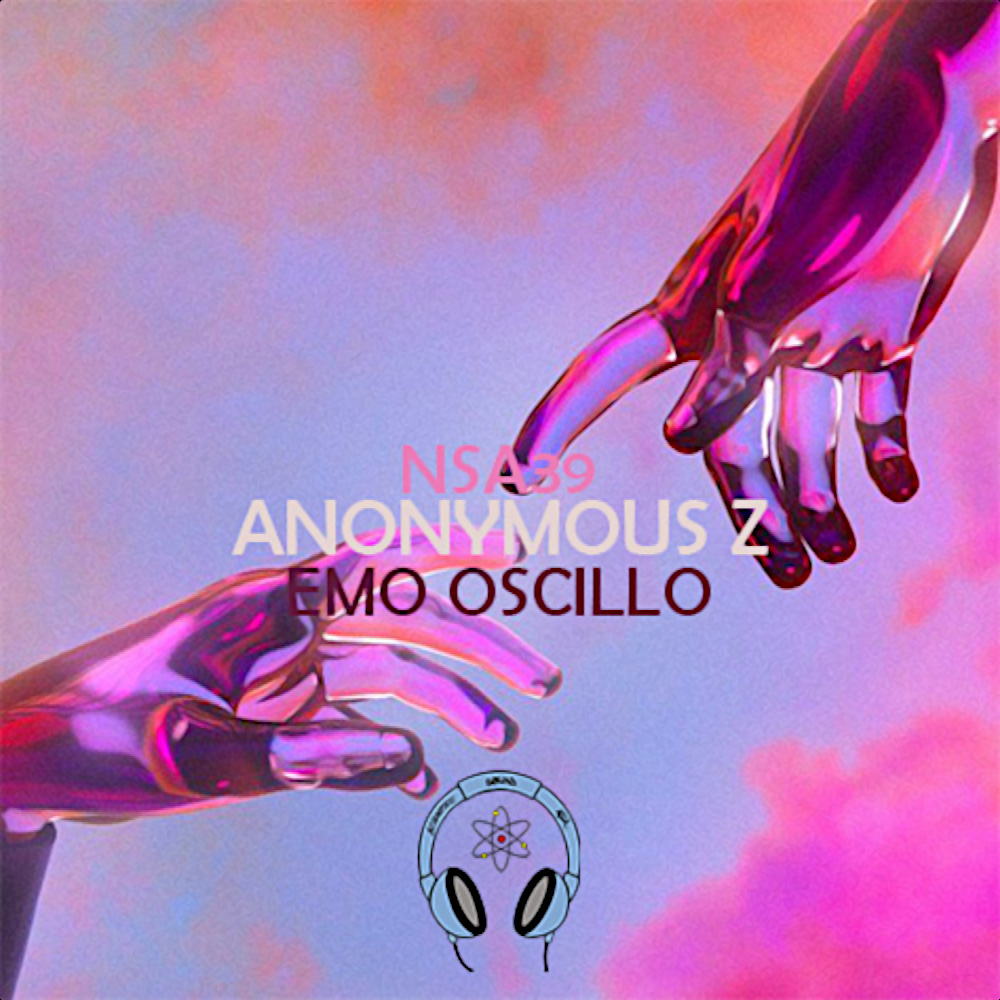 Not so anoymous 39 cover picture featuring a a pair of hands touching index fingers in a blue, purple, and pink blend of colours.