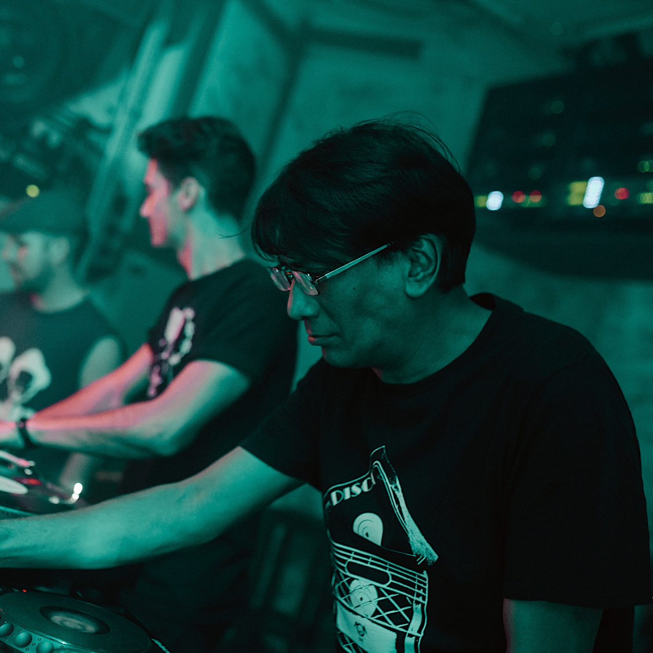 Singaporean DJ and producer Brendon P at Kilo Lounge, colour image.