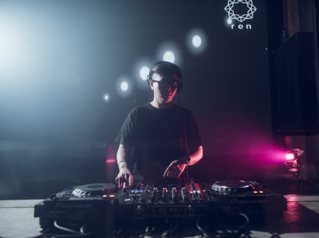 Malaysian DJ and producer Terence C performing at Kyo in Kuala Lumpur, Malaysia, colour image.