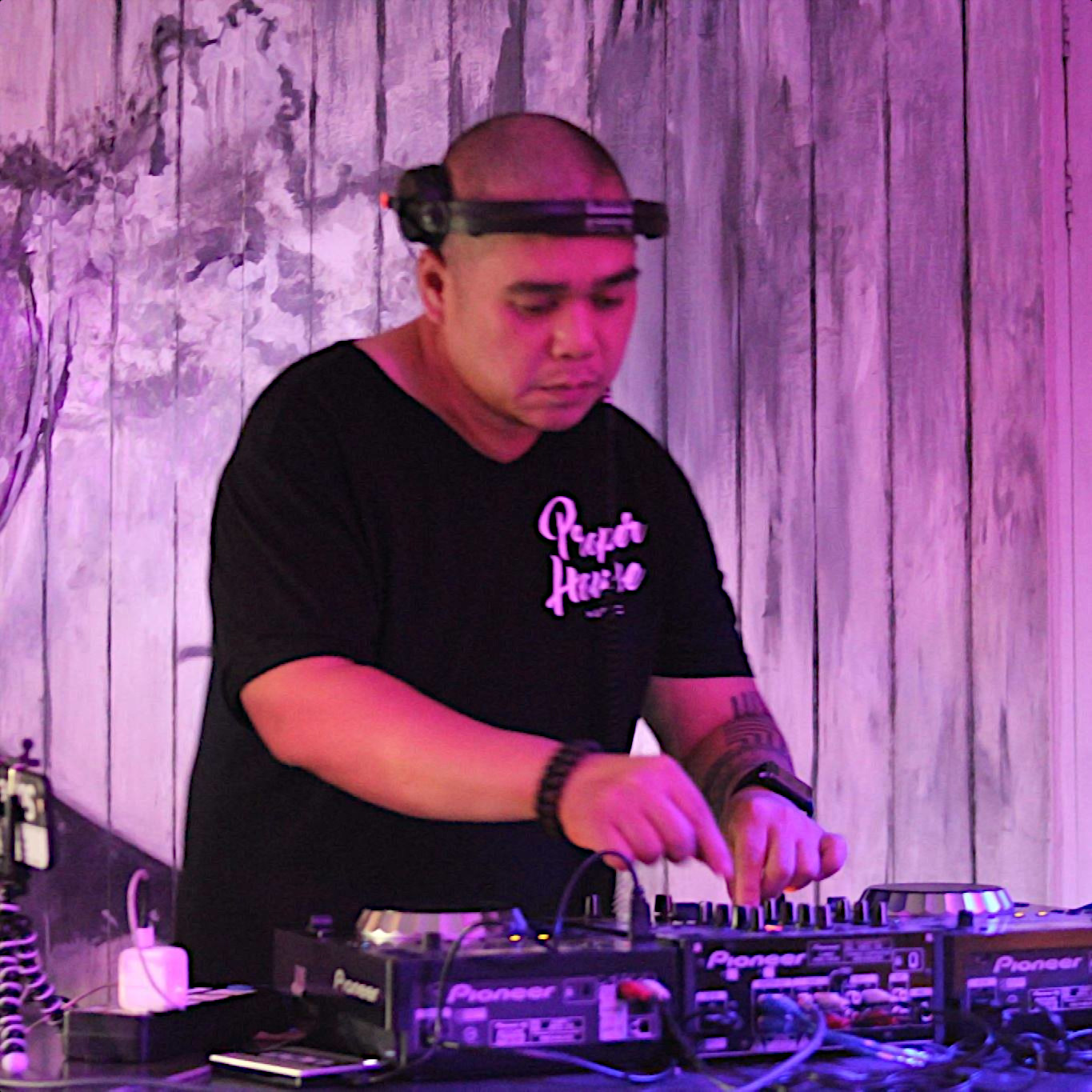 Filipino DJ Patrick Marte performing at an event.