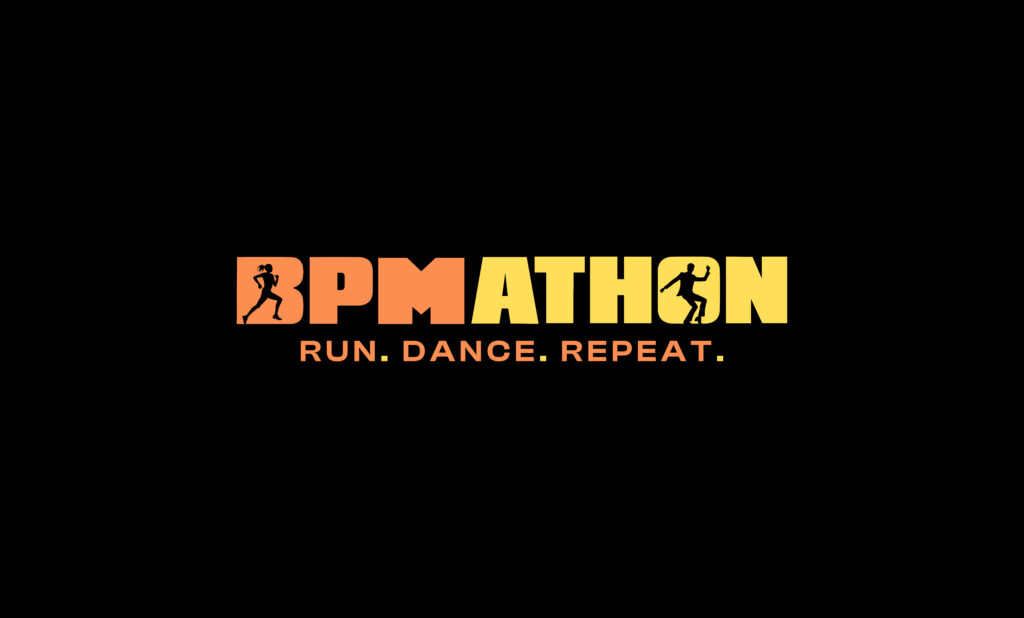 BPMathon logo with the slogan Run. Dance. Repeat.