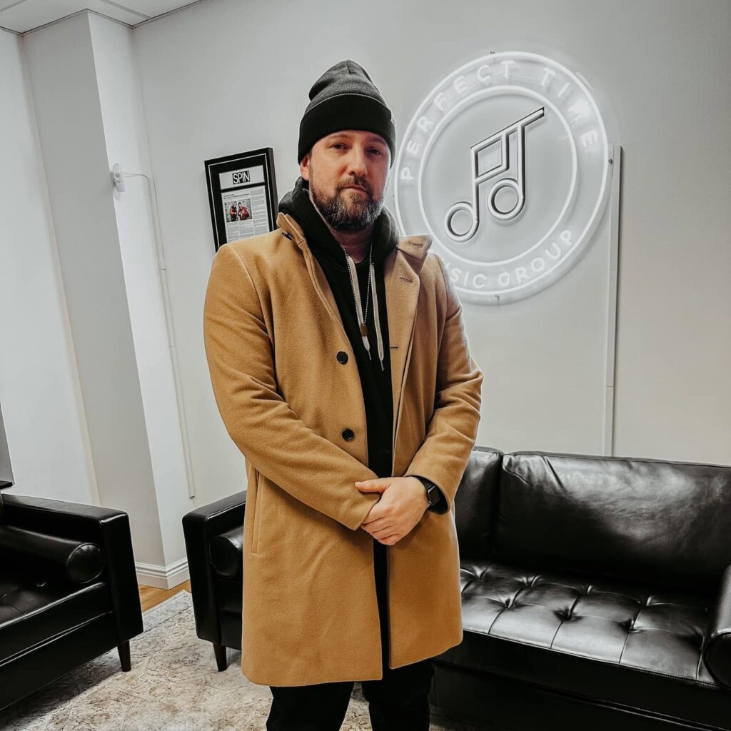 Hip Hop producer The Arcitype photographed at Perfect Time Music Group.