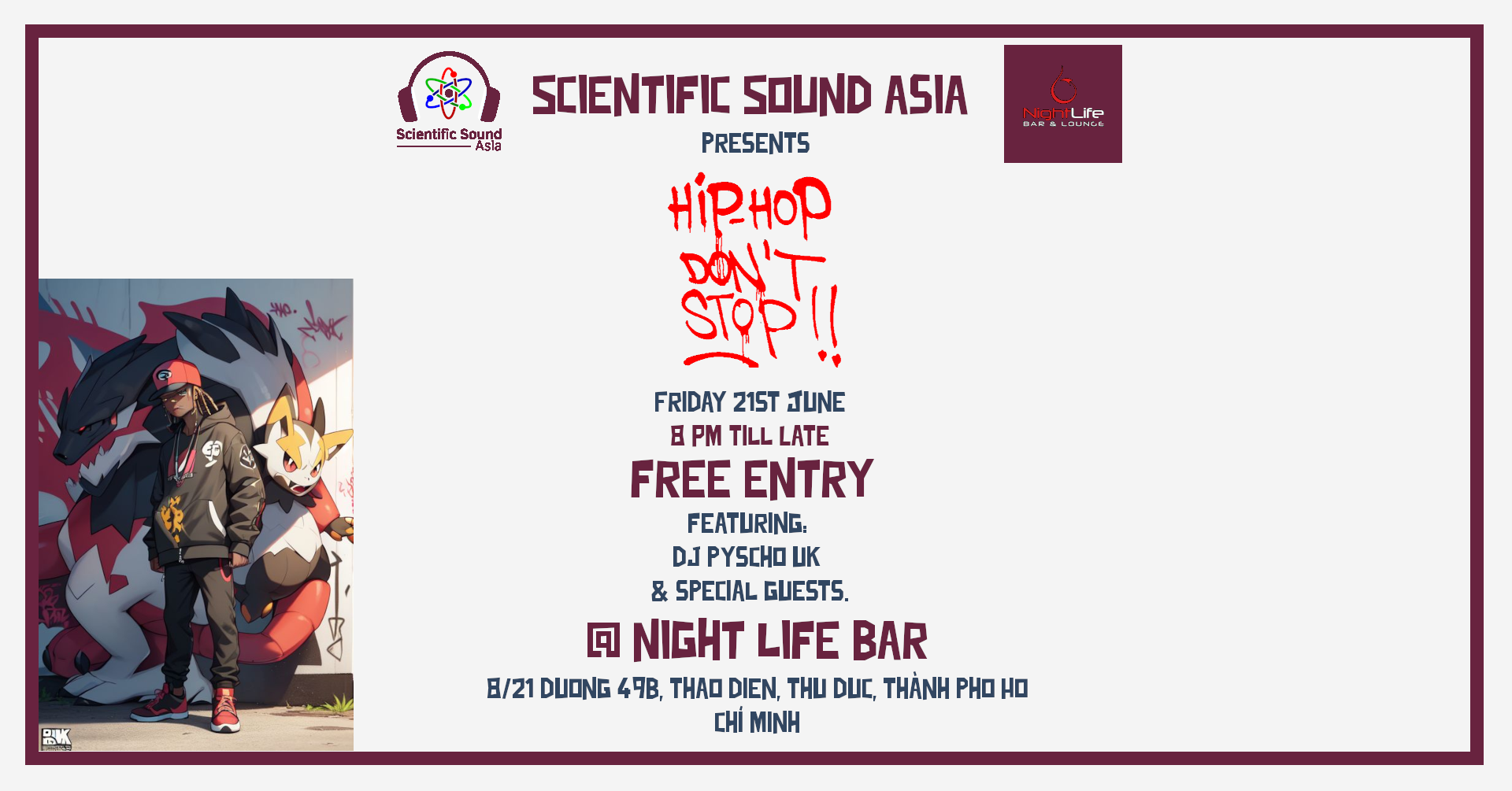 Hip Hop Don't Stop 11 at Night Life Bar